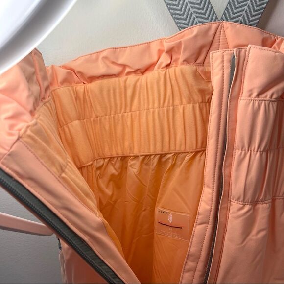 Free People All Prepped Ski Bib Waterproof Pants With Suspenders, Watermelon NEW - Picture 12 of 13